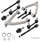 10x Front Control Arms, Ball Joint, Tie Rod, Sway Bar Link for Hummer H3 (2007–2010)