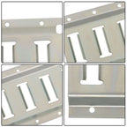 Set of 2 Horizontal Galvanized E-Track Tie-Down Rails for Truck Trailers