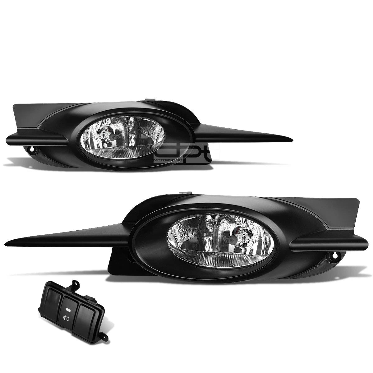 Clear Lens Fog Light Lamp + Switch for Honda Civic Coupe (2009–2011)