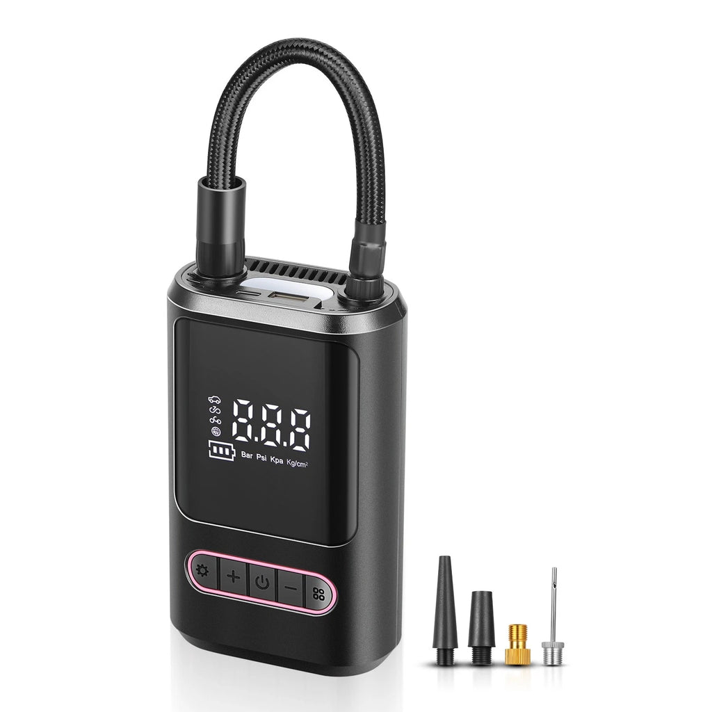 Cordless Air Pump for Car Tire (150 PSI, 4000mAh Battery)