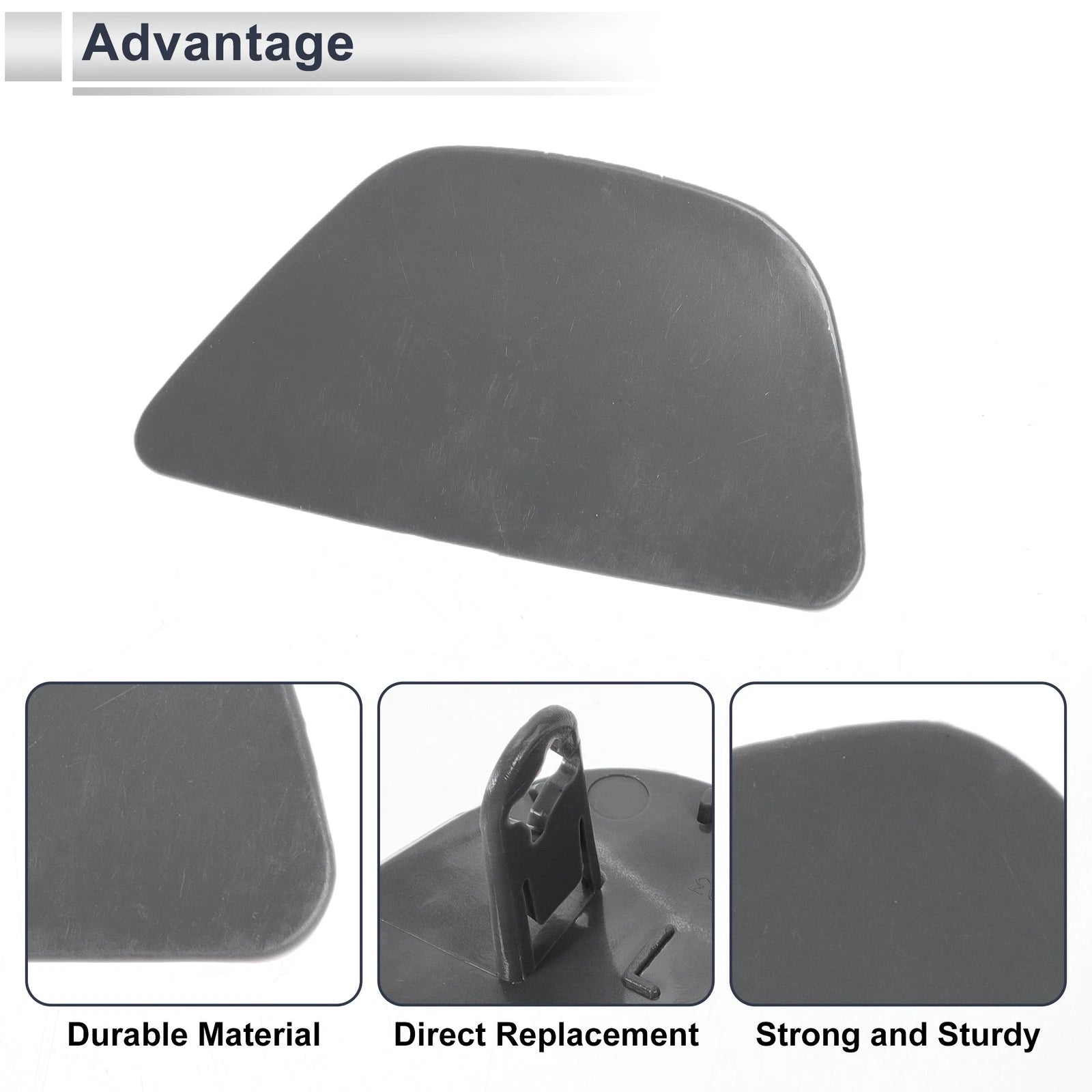 Bumper Headlight Washer Nozzle Cover Cap for BMW 535i (Unpainted)