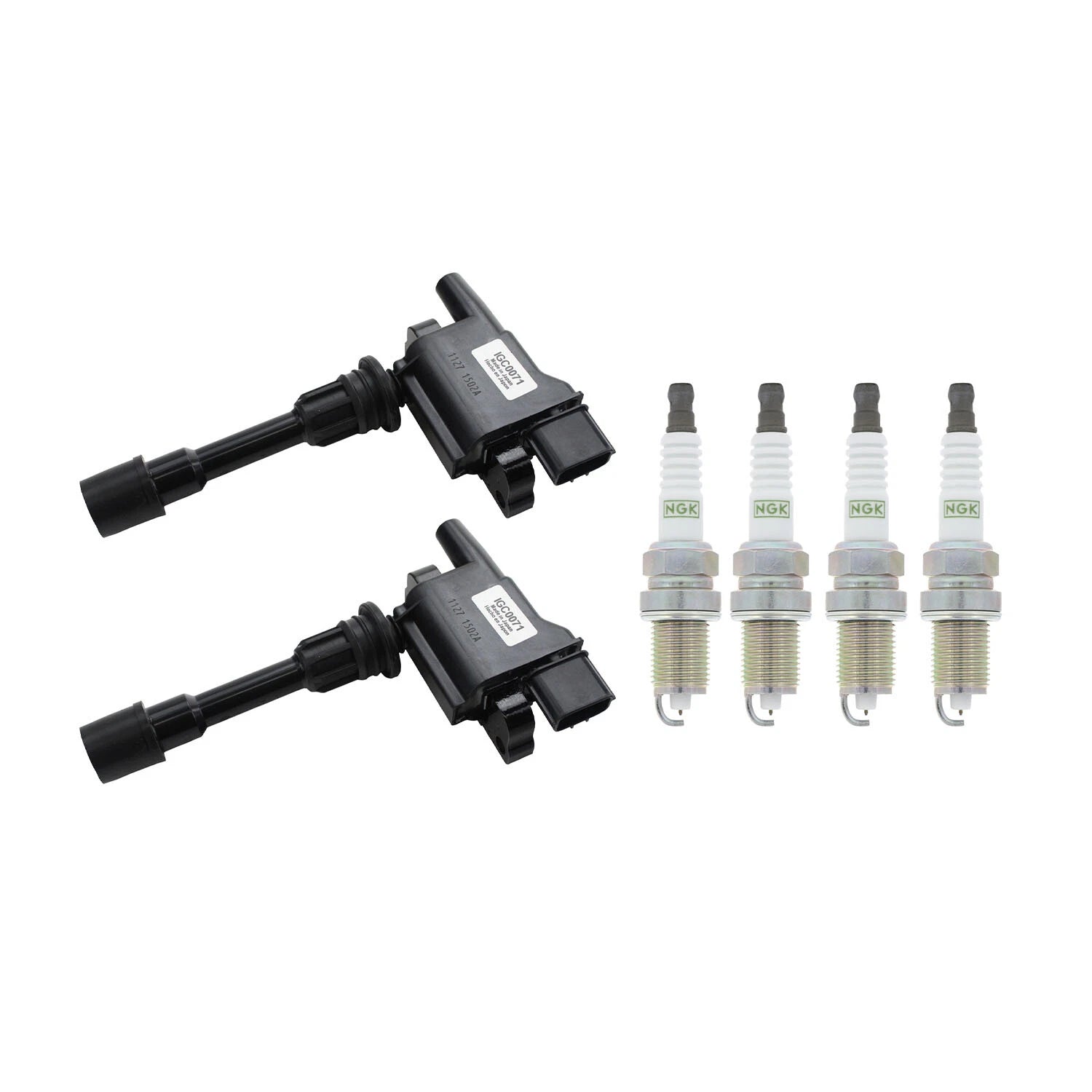 2X Ignition Coil & 4X NGK Platinum Spark Plugs for Mazda Protege (1999–2003)