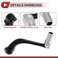 Folding Motorcycle Gear Shifter Lever for Honda CRF110F (2013-2018) Black Silver