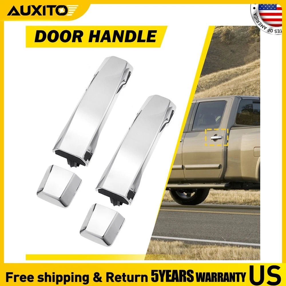 2X Chrome Outside Door Handle for Nissan Titan (2004–2015) OE80640-7S200