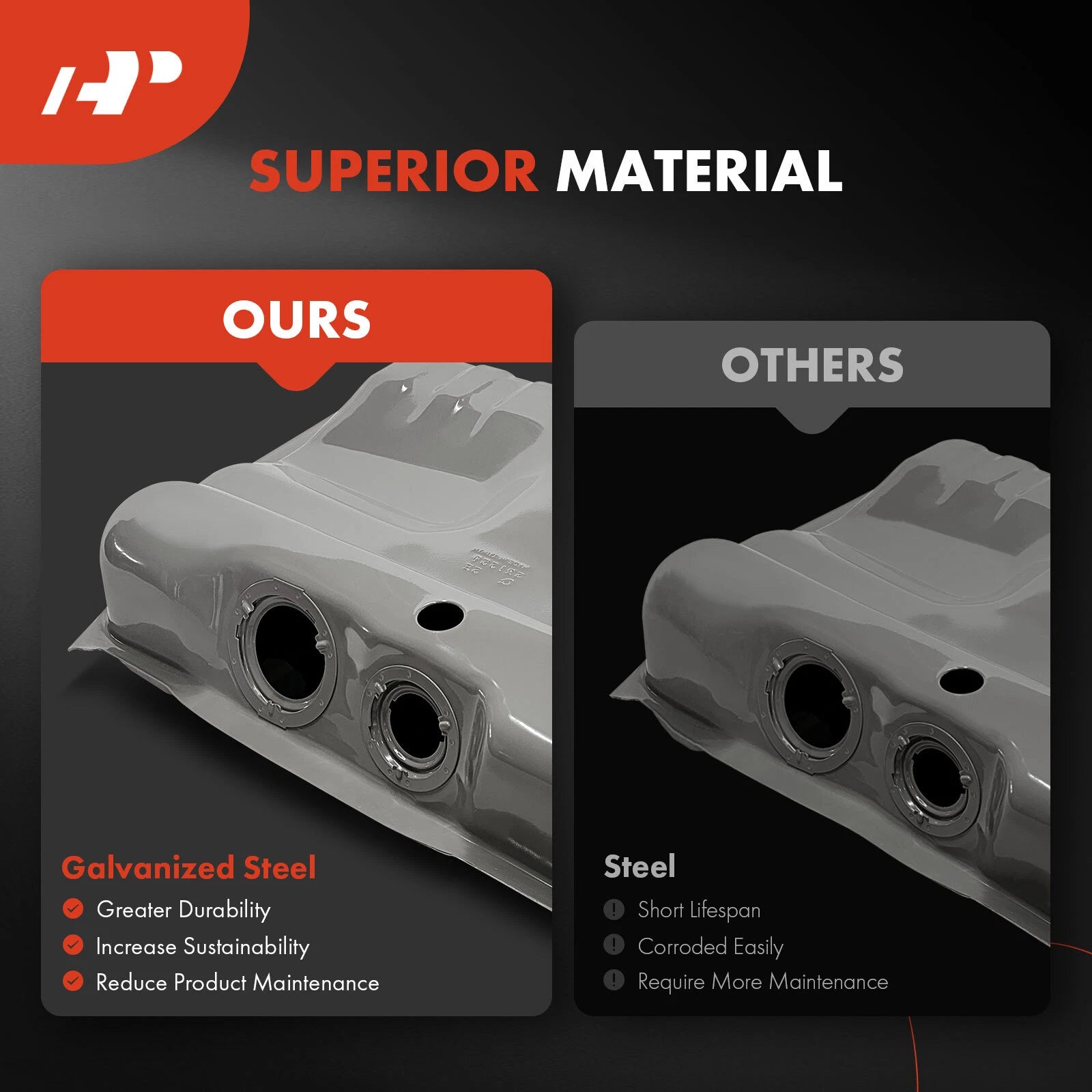 26-Gallon Galvanized Steel Fuel Tank for Buick Electra (1971–1990)
