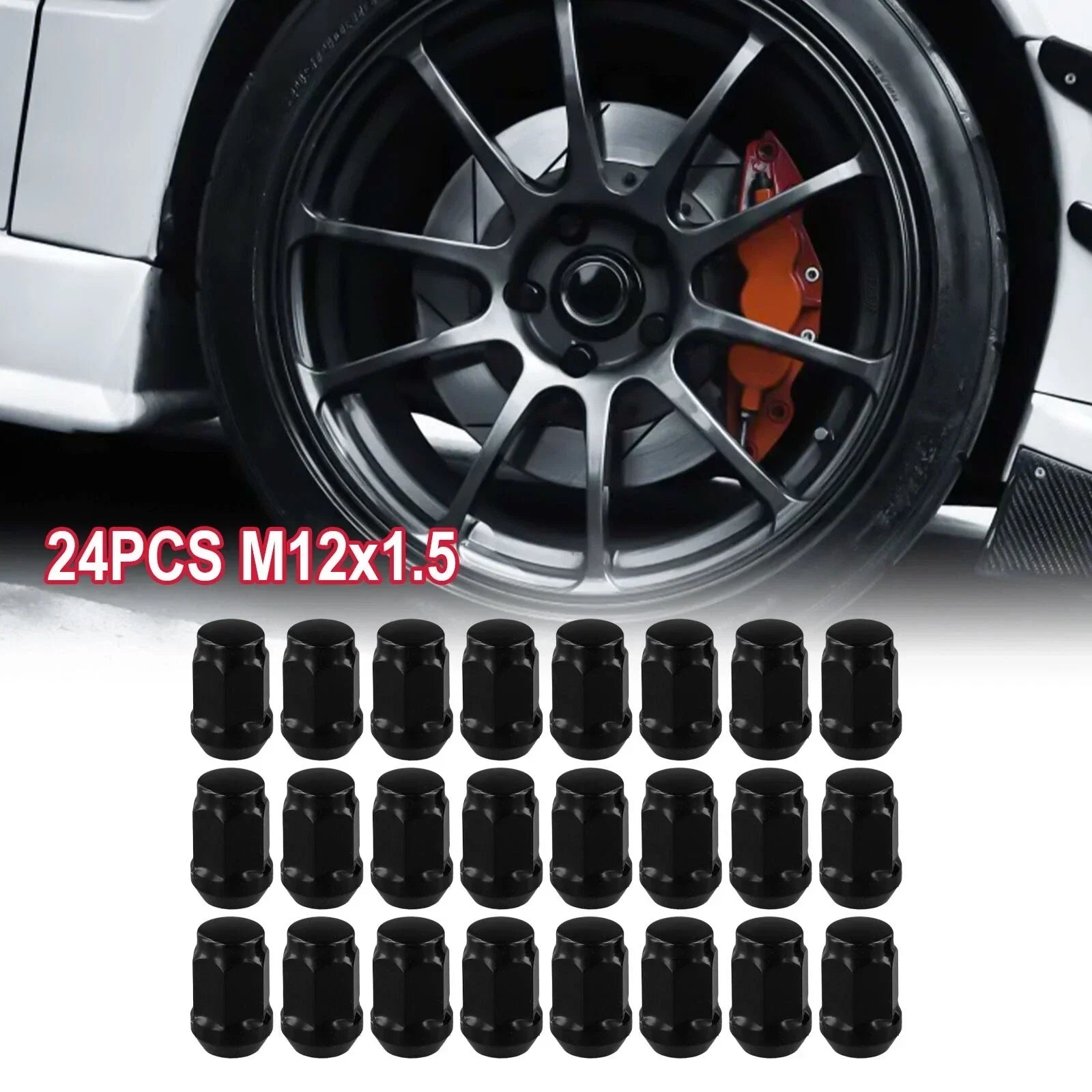 24pc M12x1.5 Wheel Nuts for LandCruiser Prado Ford