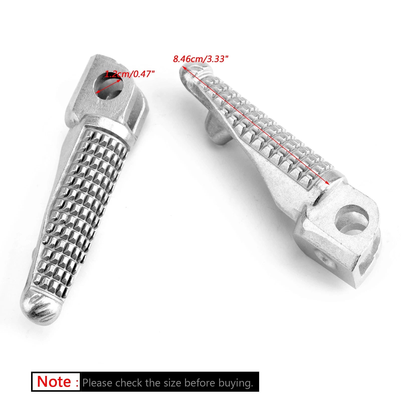 Front Foot Peg Footrest for Kawasaki ZX6R Z750 Z1000 ZX9R ZX10R Ninja 250 (2000–2023)