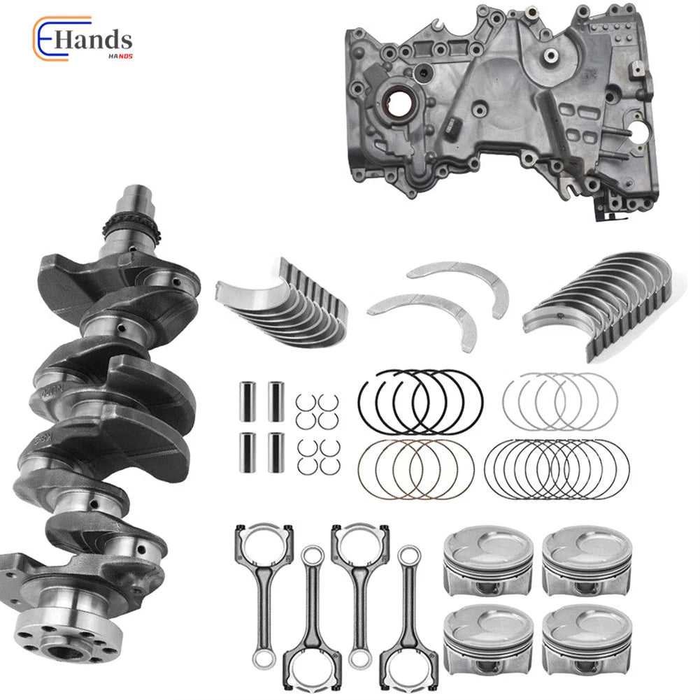 Engine Rebuild Kit for Hyundai Kia 2.0L - Crankshaft, Con Rods, Bearings, Rings