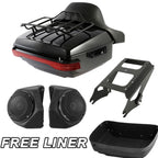 Trunk Pad Mount Rack Speakers for Harley Touring Glide (2009–2013)