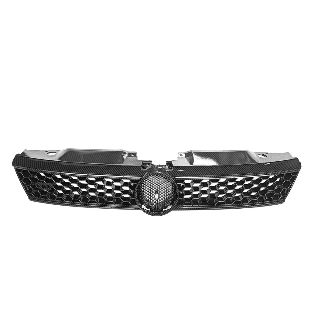 Hex Mesh Carbon Fiber Print Front Grille for VW Jetta MK6 (2011–2014)