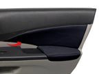 Front Door Panel Insert Cards Cover for Honda CR-V (2012–2016) Black PVC Leather