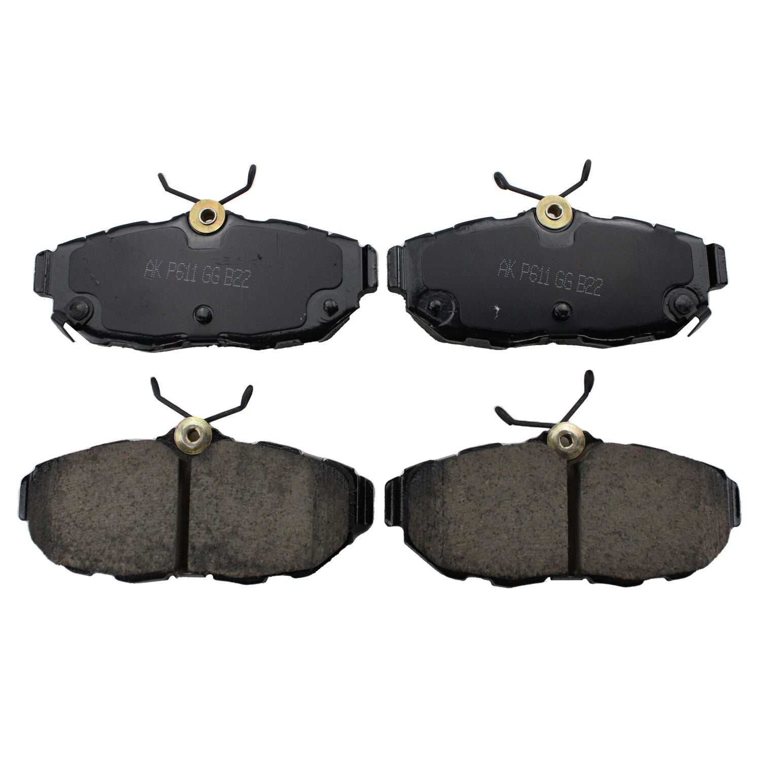 Set of 4 Akebono Performance Rear Ceramic Brake Pads for Ford Mustang (2005–2014)