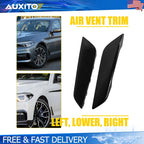 2X Black Side Fender Air Vent Trims for BMW 5 Series (2018–2023)