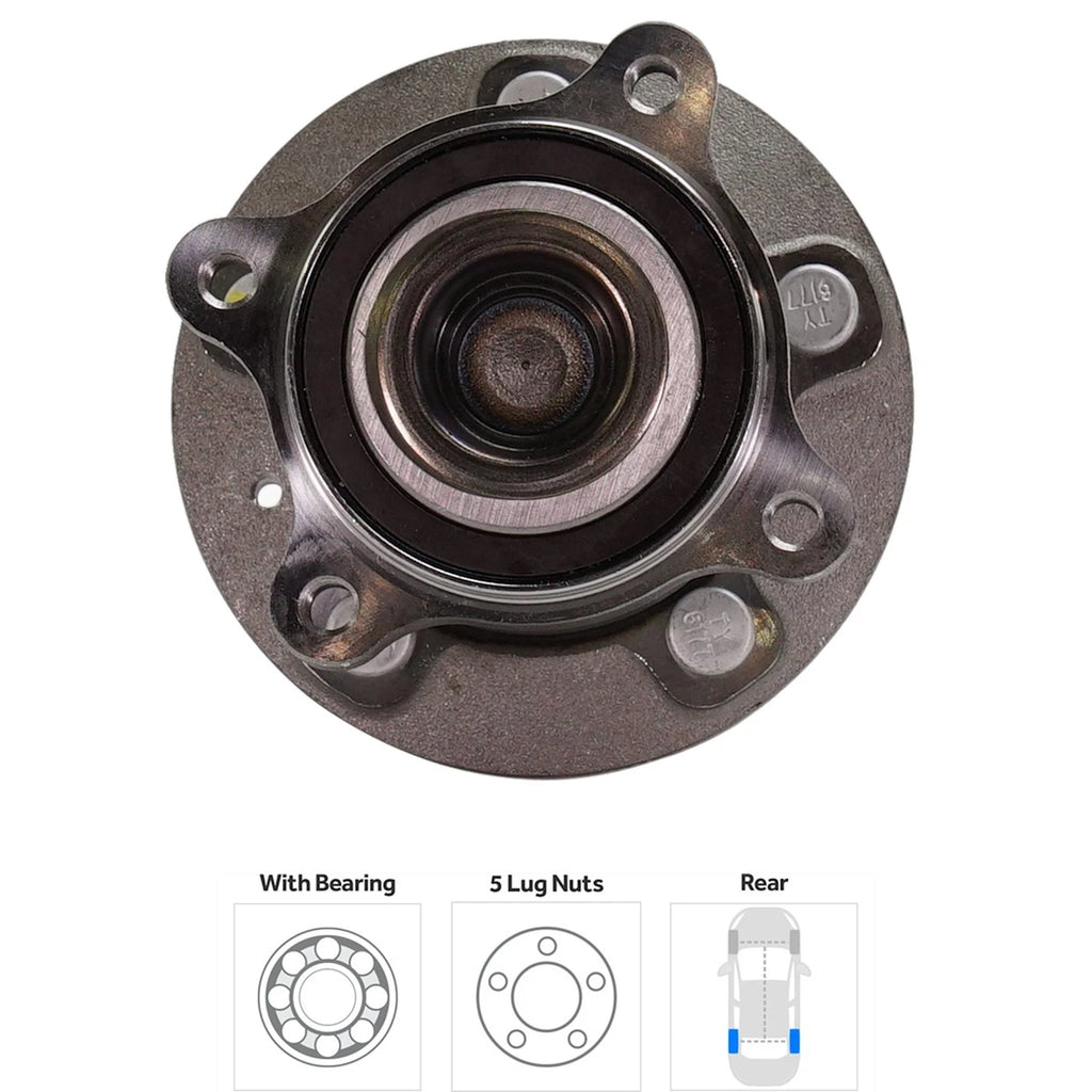 Wheel Hubs for Chevrolet Cruze (2011–2012) Front & Rear with Bearing