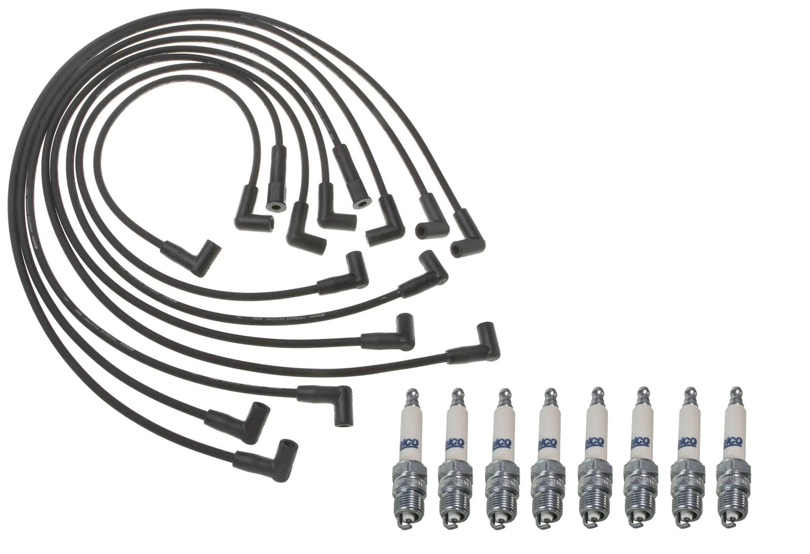 Pro Ignition Wire Set & ACDelco Rapidfire Spark Plugs for Chevy K20 (1970–1980)