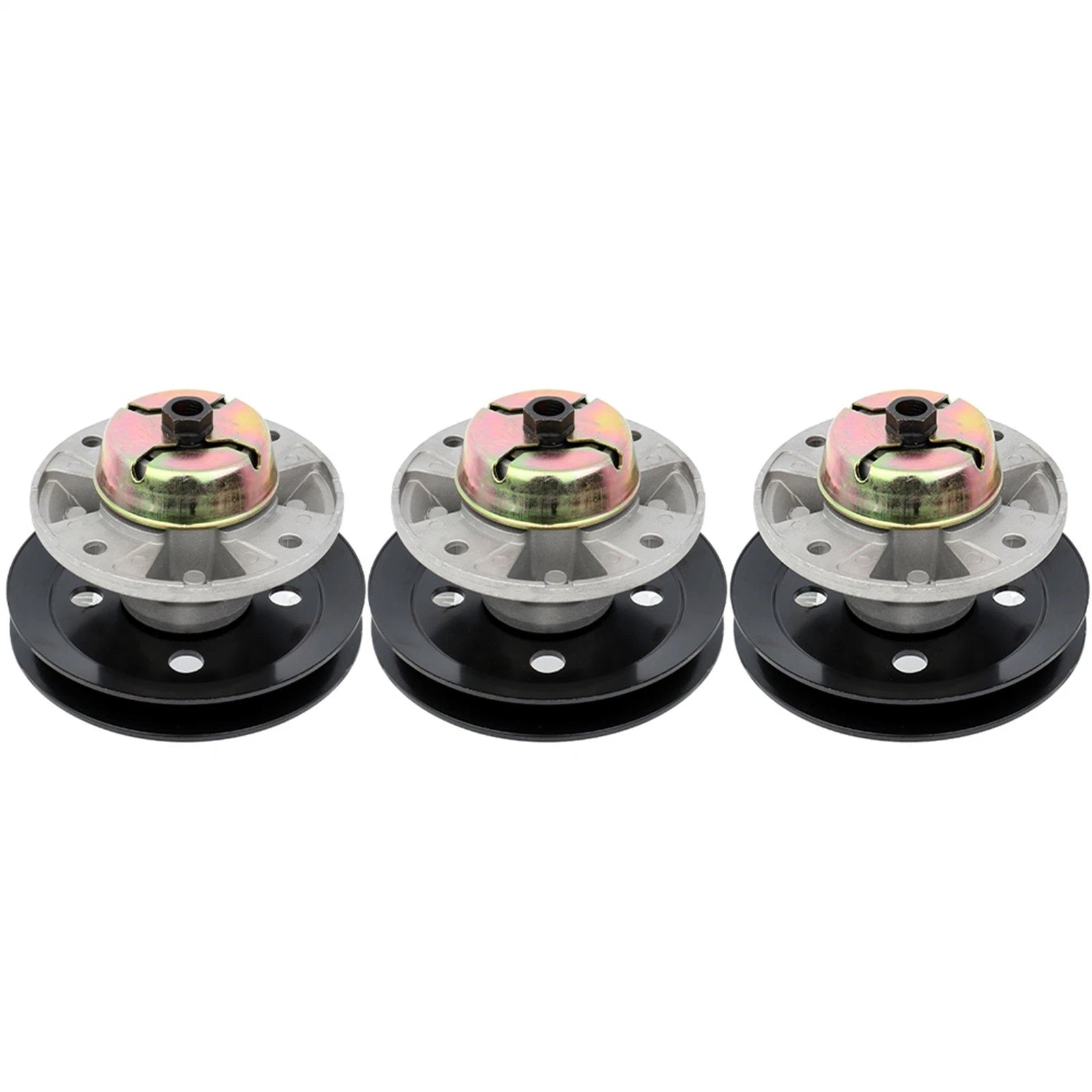 3 Spindle Assembly w/Pulley for John Deere LX GT 48" 54" Decks (AM121229 AM121342)