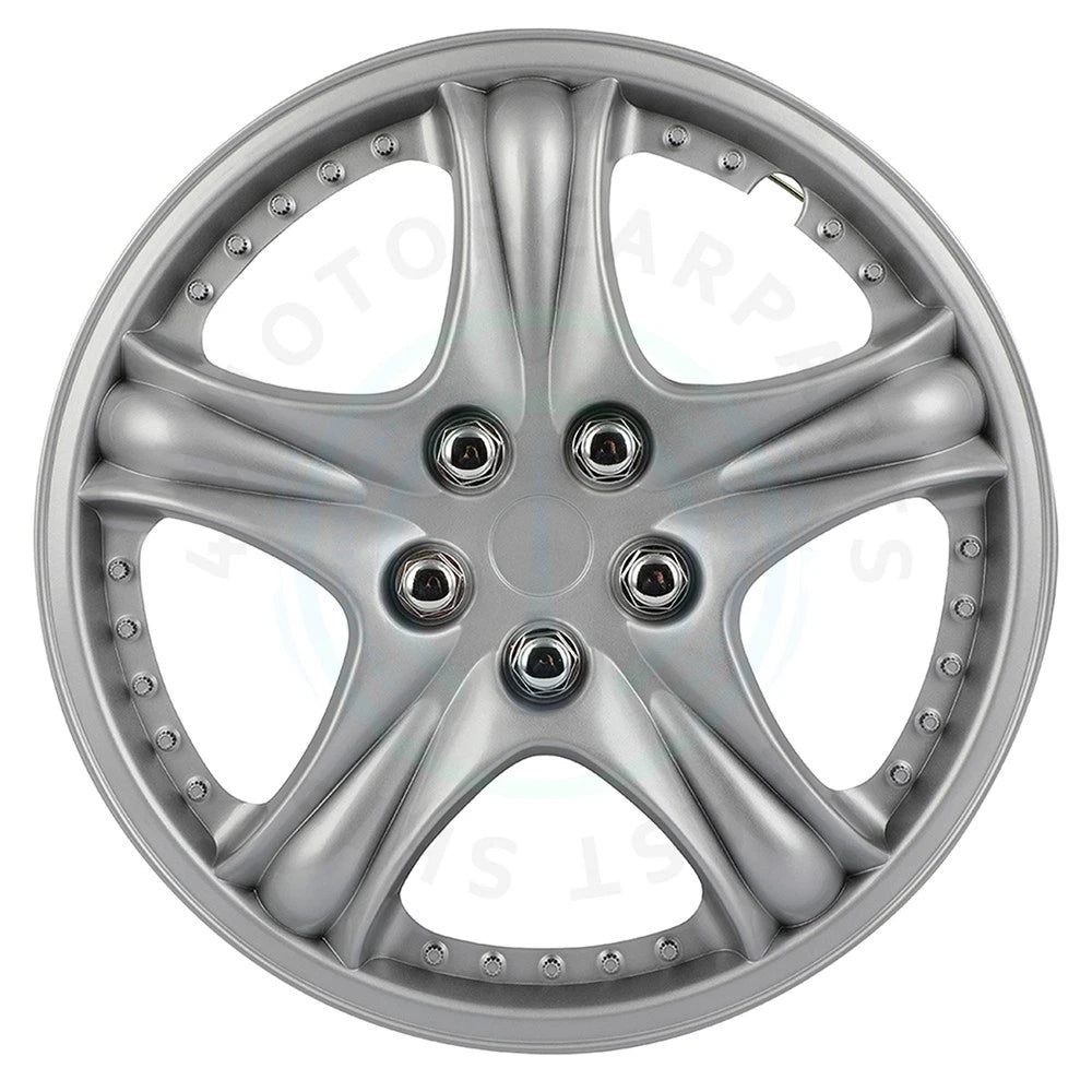 Set of 4 Silver 14" Universal Hub Caps for R14 Tire