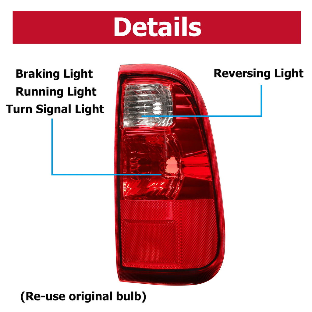 Right Tail Light Lamp for Ford F-250 F-350 F-450 F-550 Super Duty (2008–2016)