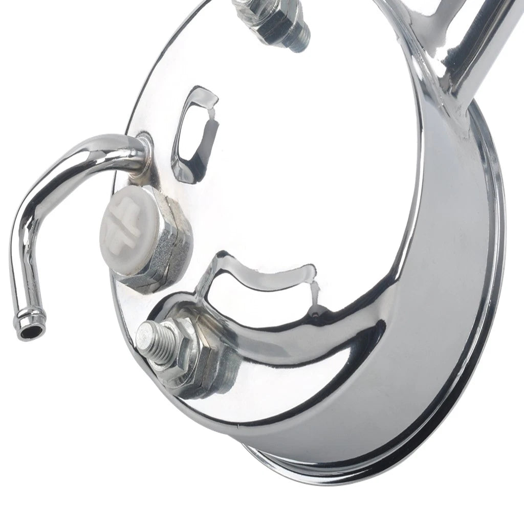 Saginaw Power Steering Pump Bracket & Aluminum Pulley for Small Block Chevy (1969–1986)