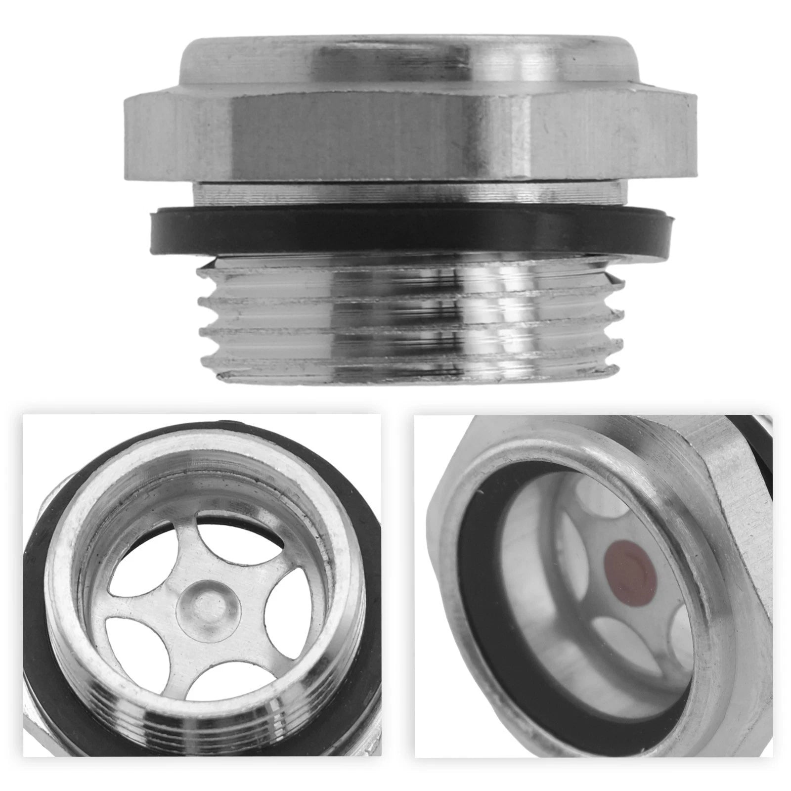 Oil Sight Glass for - Aluminum, Clear View