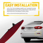 Right Side Bumper Reflector Light Case for Chevrolet Cruze (2016–2019)