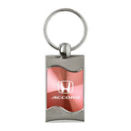Pink Rectangular Wave Keychain - Officially Licensed for Honda Accord