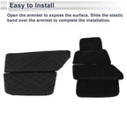 Center Console Cover with Storage Bag for BMW 5 Series (2011-2017) Black