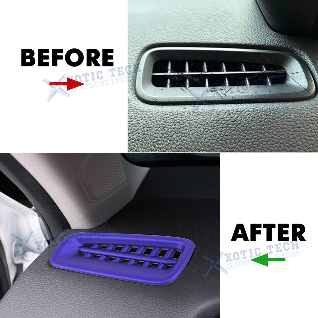 2Pcs Blue Side Air Vent Outlet Overlay Trim for Honda Civic (2022-2025)