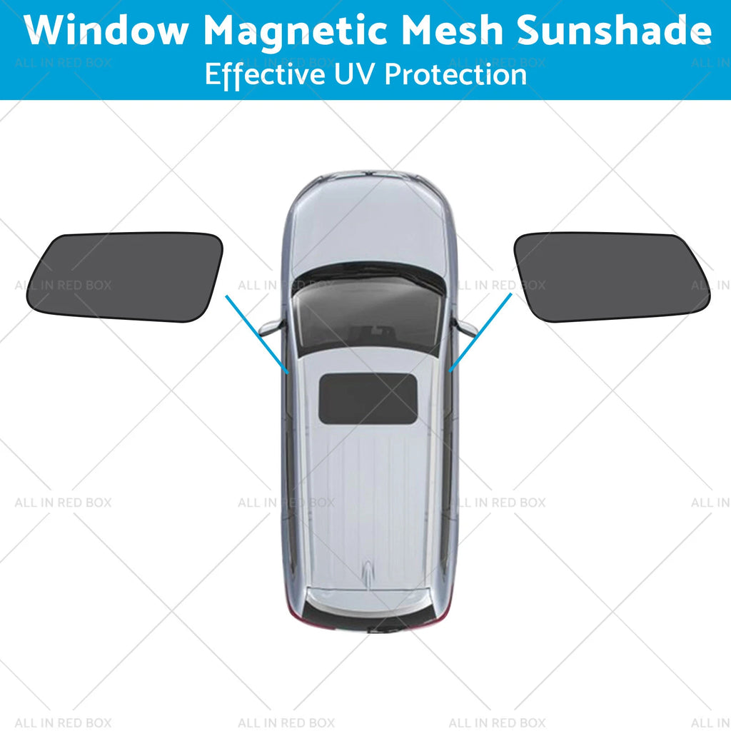 2X Front Window Magnetic Mesh Sunshade for Kia Carnival (2015–2020)