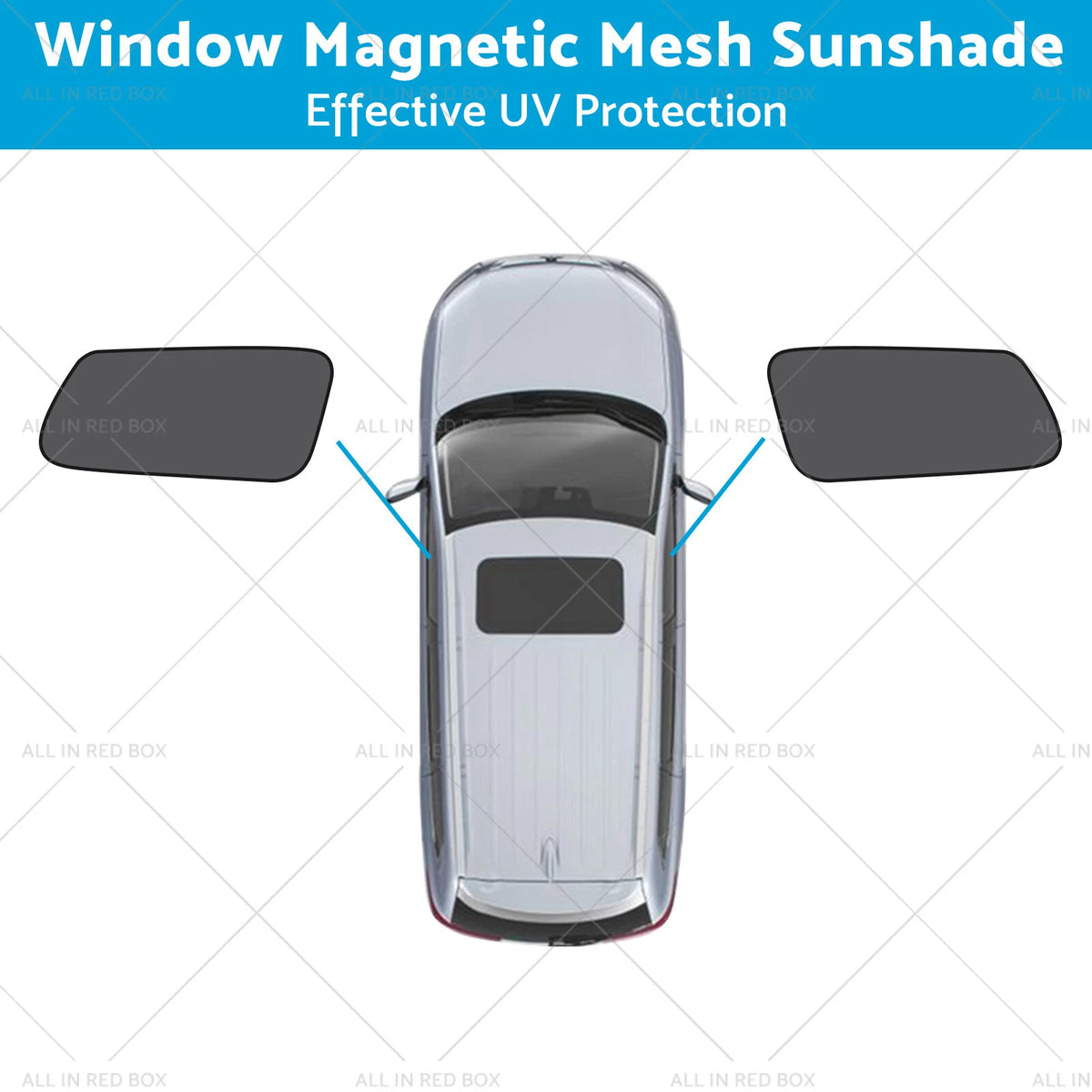 2X Front Window Magnetic Mesh Sunshade for Kia Carnival (2015–2020)
