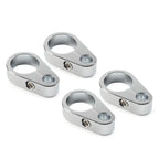 4X Chrome Brake Clutch Cable Wire Clamp Clip for Harley 1" Handlebar