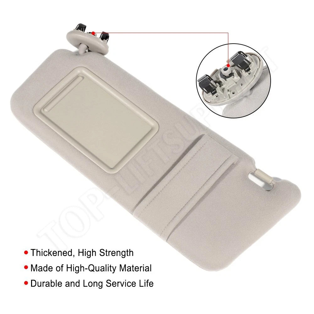 Left Sun Visor for Toyota Camry (2007–2011) Tan Beige