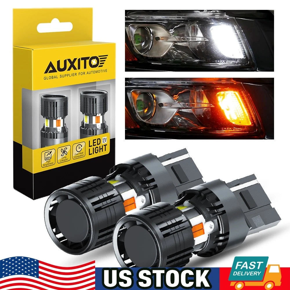 Set of 2 Error-Free Switchback 20-LED Turn Signal Bulbs for Make Model (YYYY–YYYY)