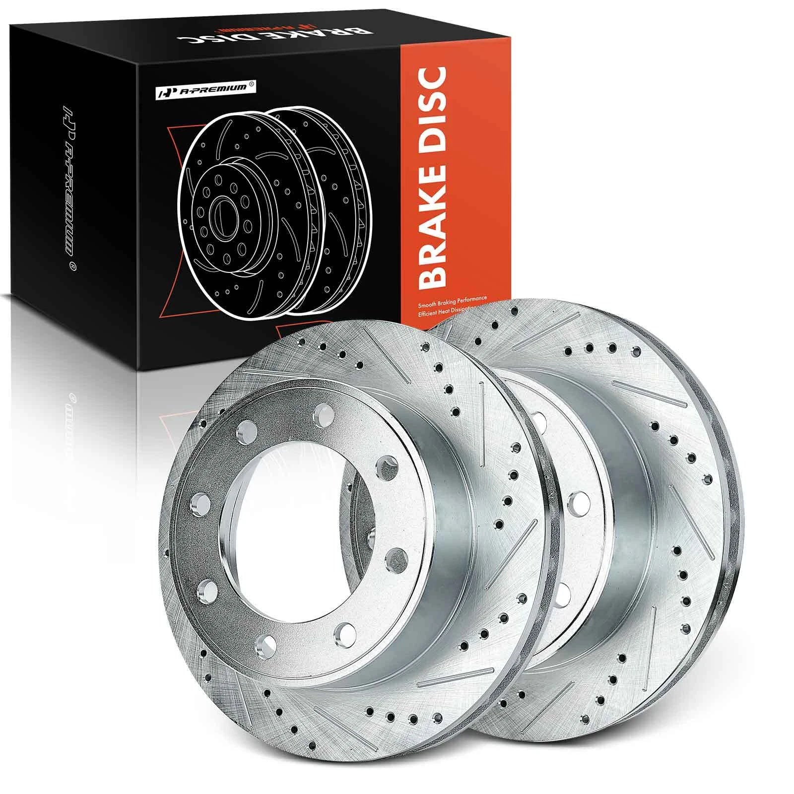Front Drilled Brake Rotors for Ford F-250 F-350 Super Duty (1999–2004)