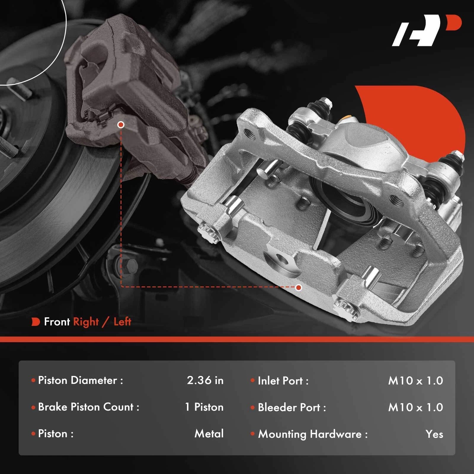 Disc Brake Caliper with Bracket for Nissan Maxima Sentra