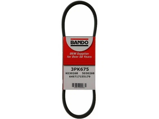 Water Pump Accessory Drive Belt for Mazda 6 3.0L V6 (2003–2004) BF155ZZ