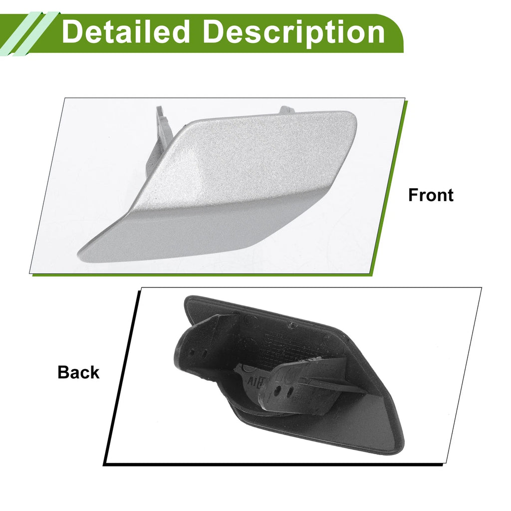 Front Left Washer Nozzle Cover Cap No. 51118067969 for BMW 320i (2013–2018) Silver