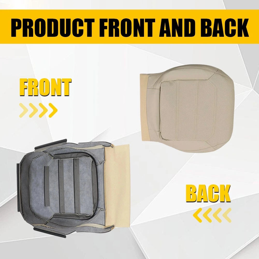 Bottom Seat Cover for VW Passat (2012–2020) Tan Perforated Leather EV