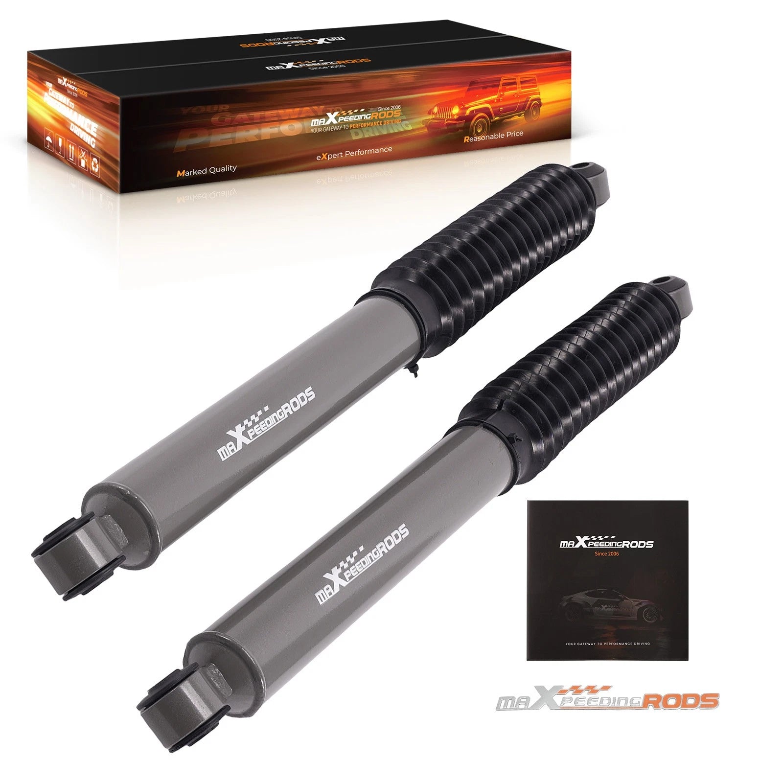 Front Shock Absorbers for Ford F-250 F-350 Super Duty 4WD (1999–2004) 1.5-4" Lift