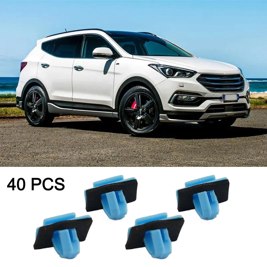 40pcs Body Side Molding Clip Set for Hyundai Santa Fe, Kia Sportage