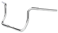 10" Chrome Twin Round Handlebar for LA Choppers (LA-7325-10C)