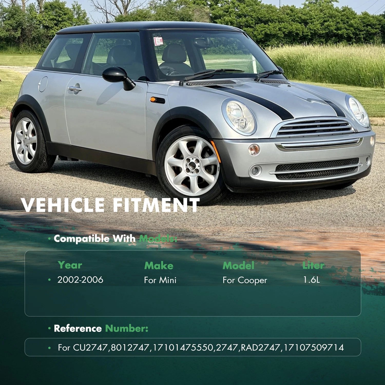 Aluminum Radiator for Mini Cooper (2002–2006)