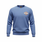 Men's Fleece Pullover Sweatshirt for Harley-Davidson (Light Blue)