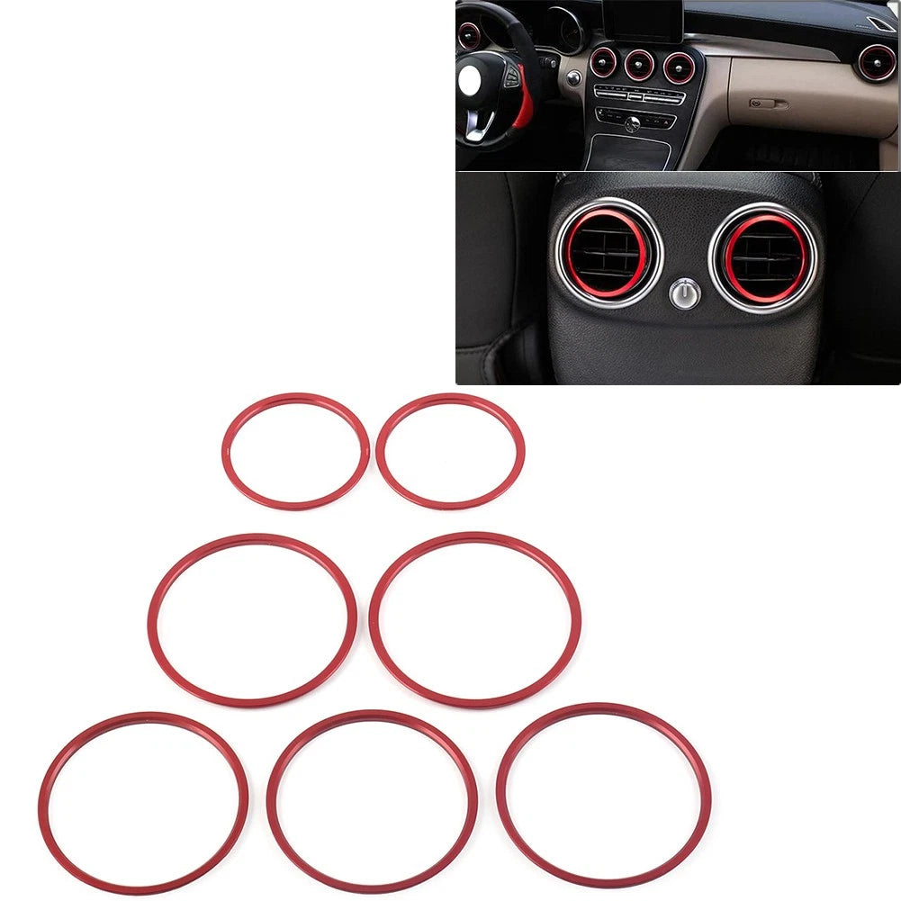 AC Air Vent Outlet Inner Ring Cover Trim for Mercedes Benz C Class W205 (2015–2021)