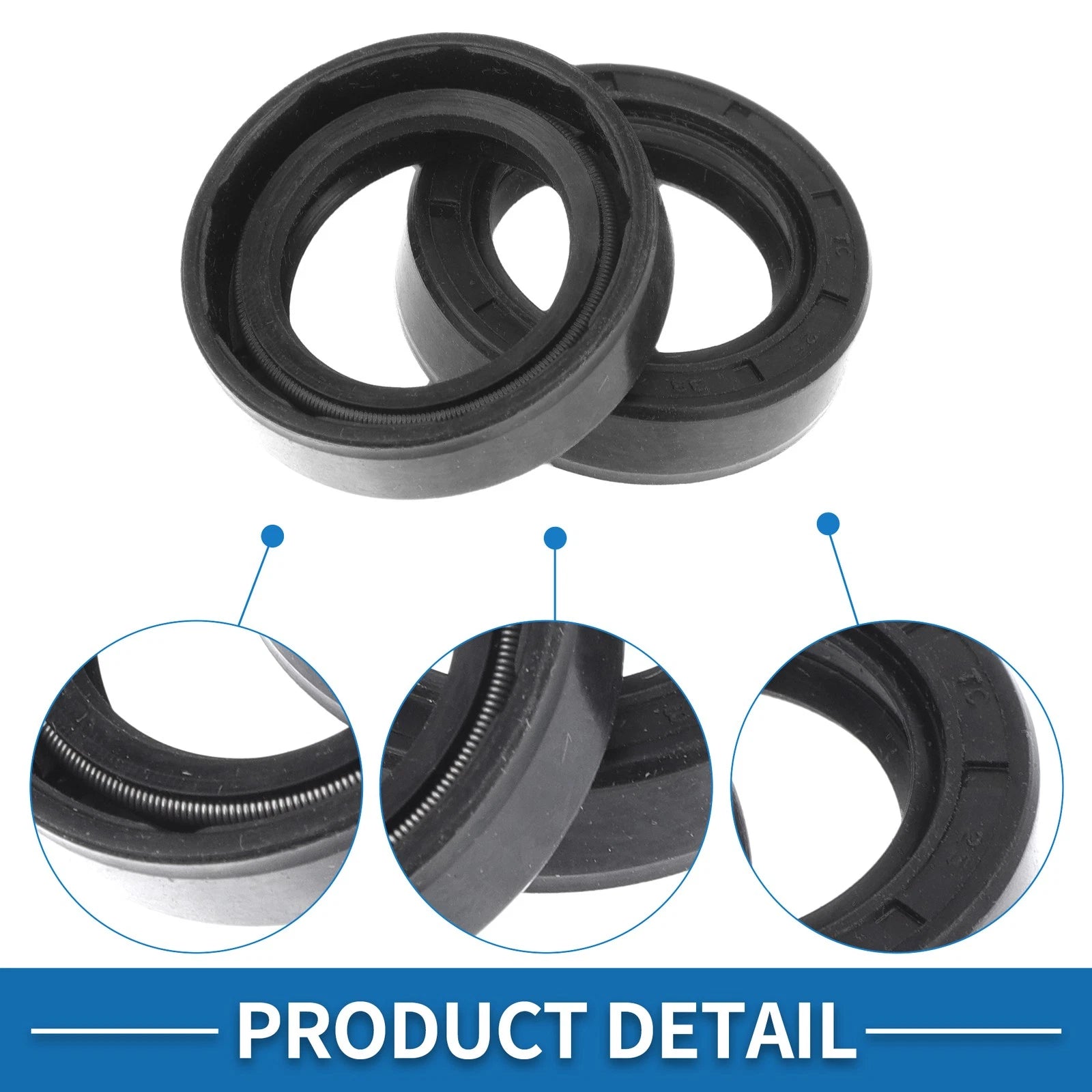 Set of 5 Oil Seal Rotary Shaft Seal for Various Models (25x38x10mm)