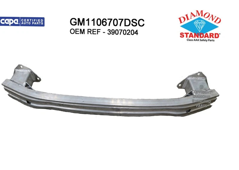 Replacement Aluminum Rear Bumper Impact Bar for Chevrolet Cruze (2016–2019)