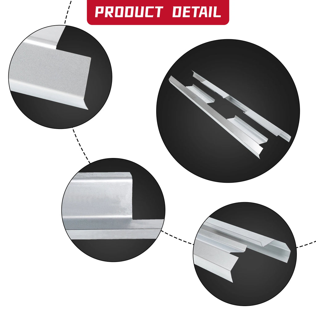 Set of 2 Outer Rocker Panels for Chevy GMC C1500 K1500 Suburban (1992–1999)