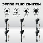 6X Ignition Coil & Iridium Spark Plug UF550 for Nissan Maxima Pathfinder (2004–2015)