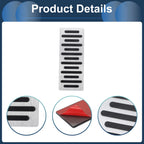 Footrest Pedals Cover for Honda Civic (2006–2009) Aluminum Alloy Silver Tone