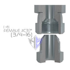 1/2" Hydraulic Hose Assembly #8 JIC Female Straight Ends 4000 PSI